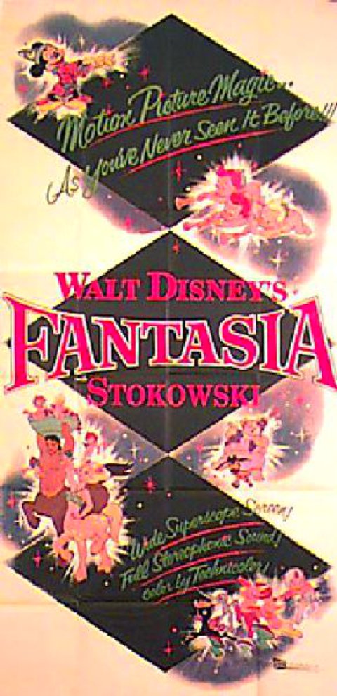 Fantasia Original R1956 U.S. Three Sheet Movie Poster