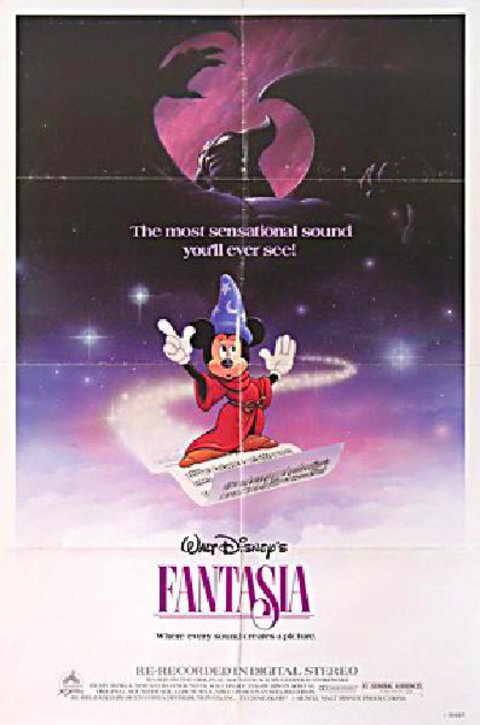 Fantasia Original R1990 U.S. One Sheet Movie Poster