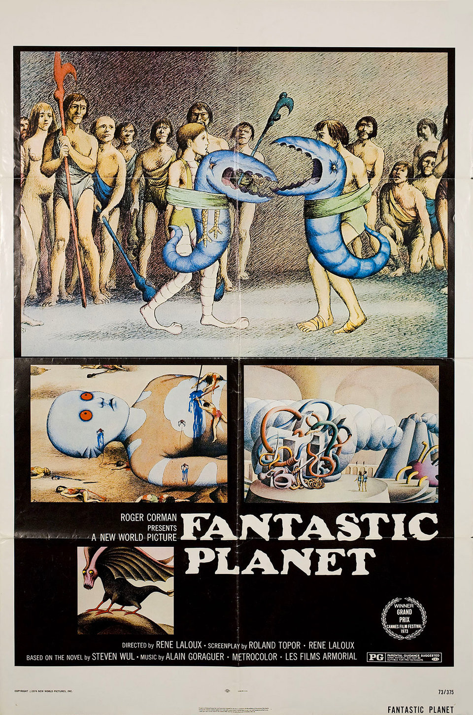 Fantastic Planet Original 1973 U.S. One Sheet Movie Poster