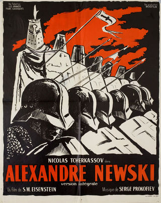 Alexander Nevsky Original R1959 French Moyenne Movie Poster