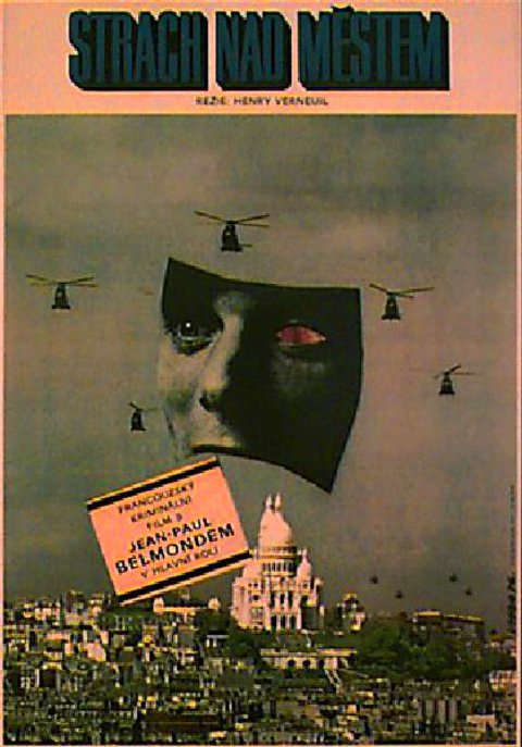 Fear Over the City Original 1976 Czech A3 Movie Poster