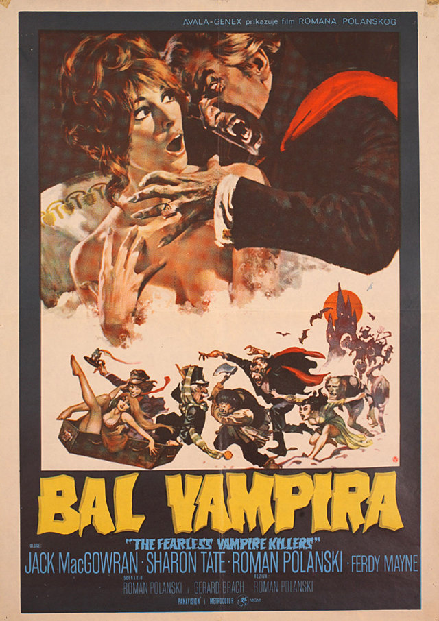 The Fearless Vampire Killers Original 1967 Yugoslav B2 Movie Poster
