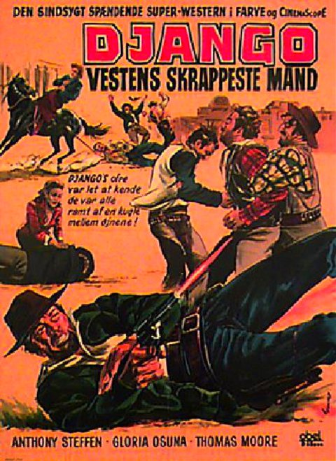 Some dollars for Django Original 1967 Danish A1 Movie Poster