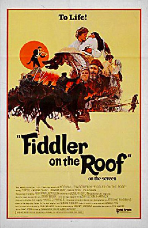 Fiddler on the Roof Original 1971 U.S. One Sheet Movie Poster
