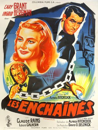 Notorious Original R1950s French Grande Movie Poster Alternate Image