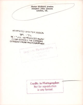 John Lennon by Richard Avedon Original 1990s U.S. Portrait Photo Alternate Image