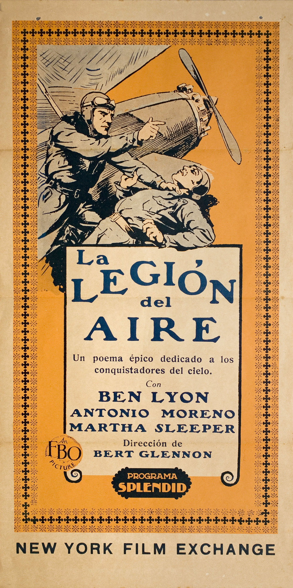 The Air Legion Original 1928 Argentine Movie Poster