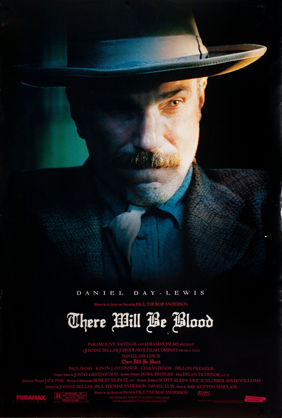 There Will Be Blood Original 2008 U.S. One Sheet Movie Poster