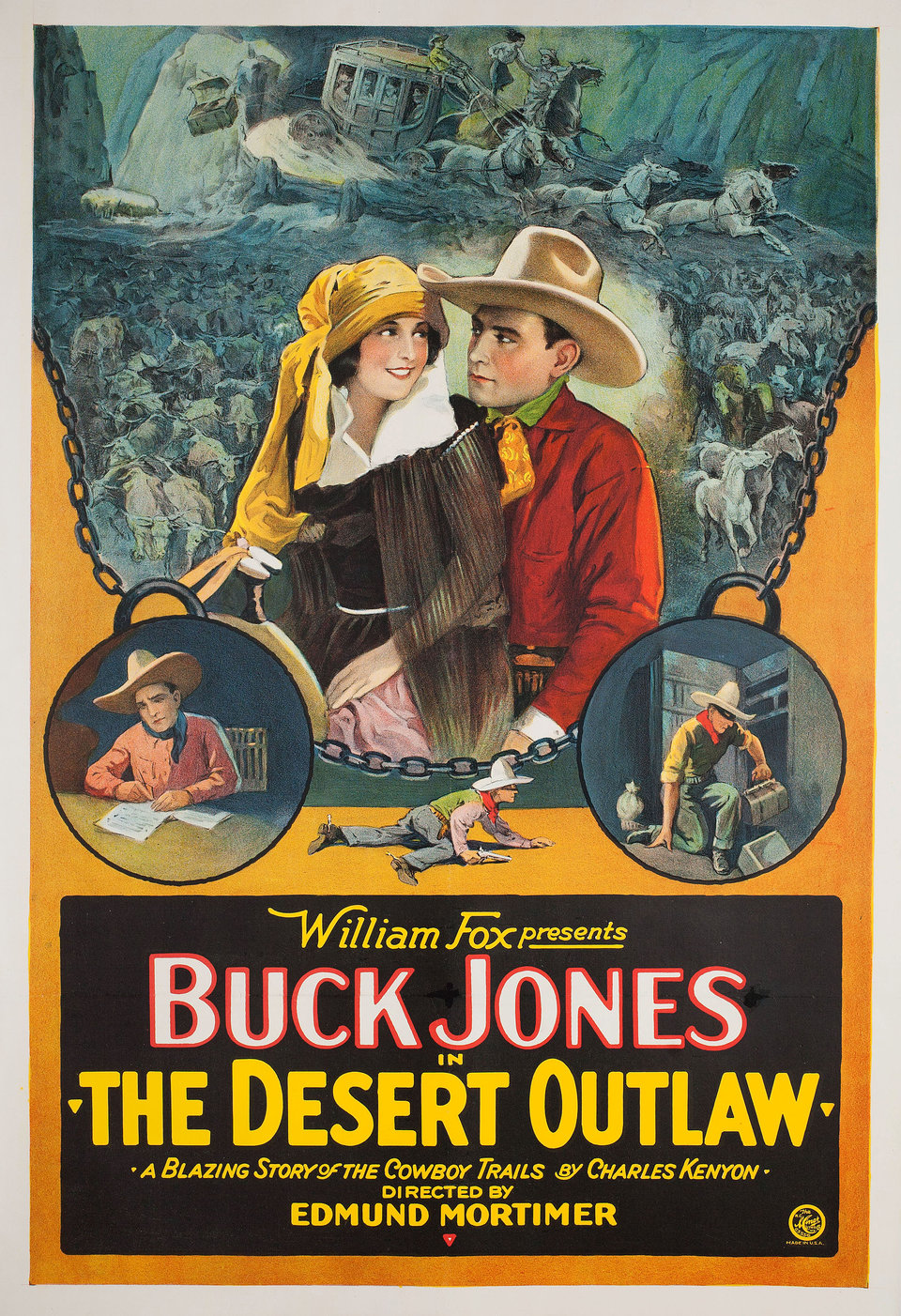 The Desert Outlaw Original 1924 U.S. One Sheet Movie Poster