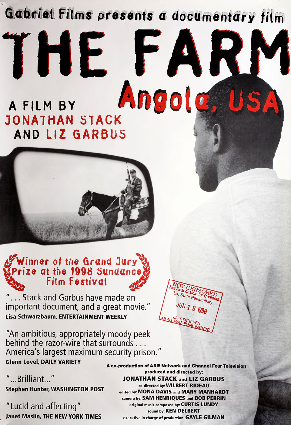 The Farm: Angola, USA Original 1998 U.S. One Sheet Movie Poster