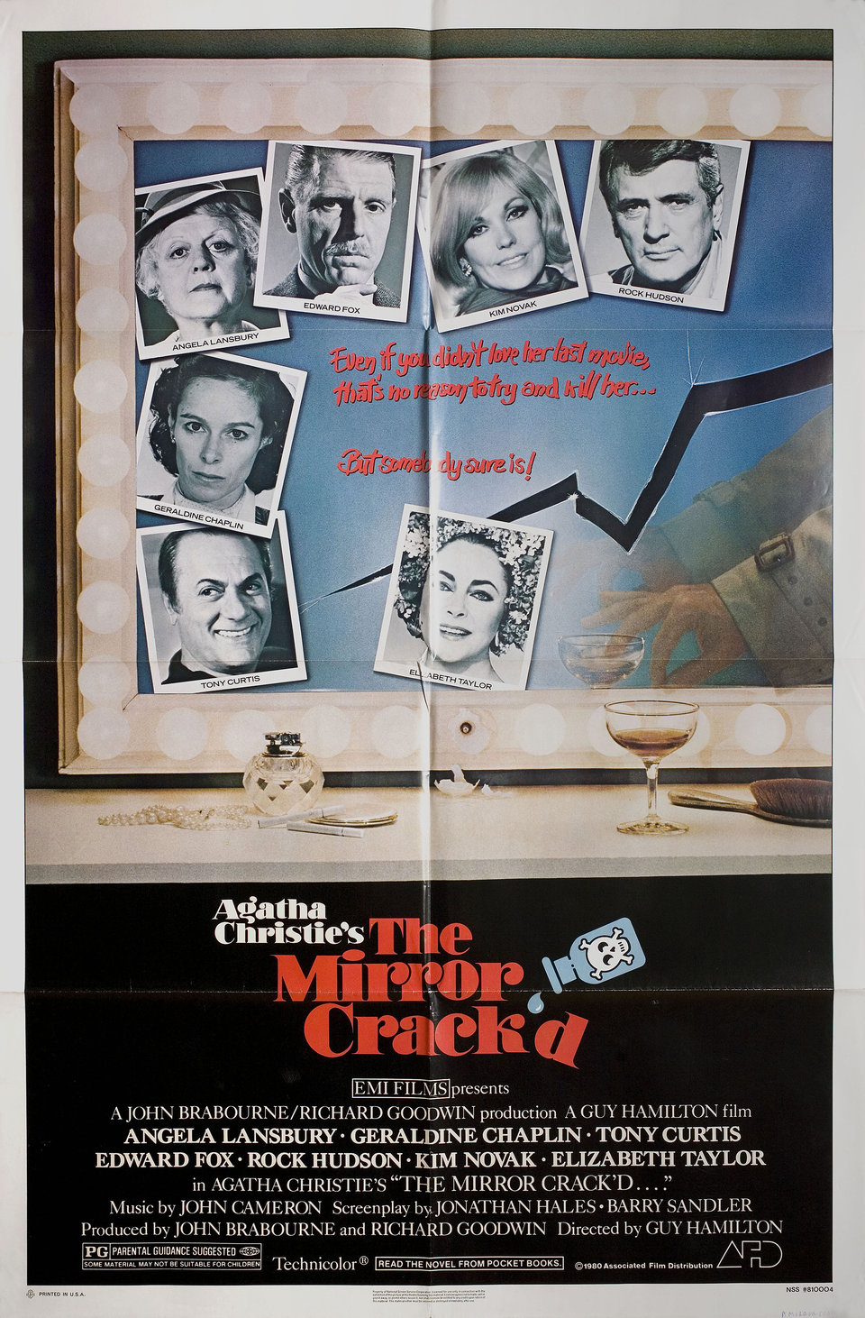 The Mirror Crack'd Original 1980 U.S. One Sheet Movie Poster