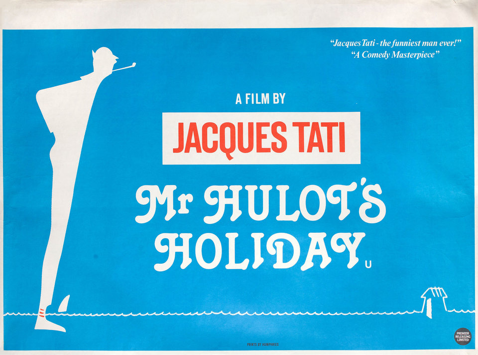 Mr. Hulot's Holiday Original R1970s British Quad Movie Poster