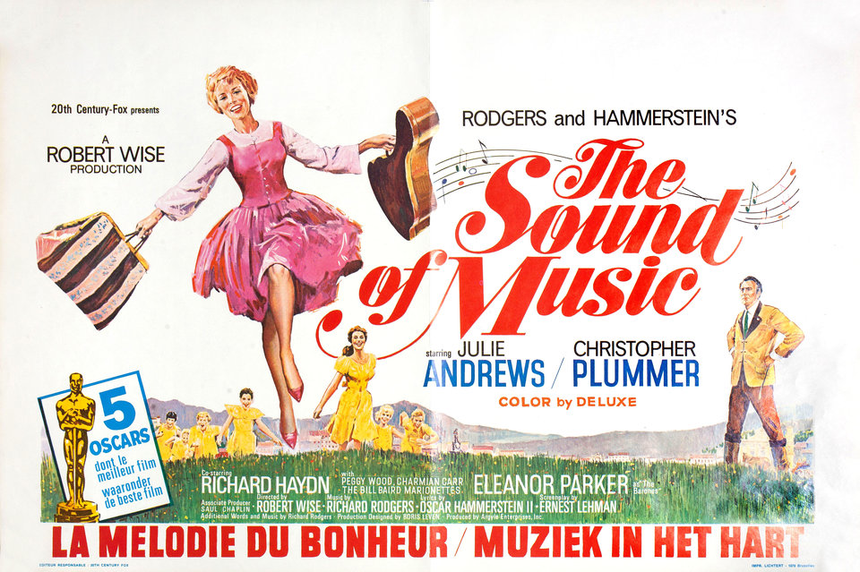 The Sound of Music Original R1970s Belgian Movie Poster