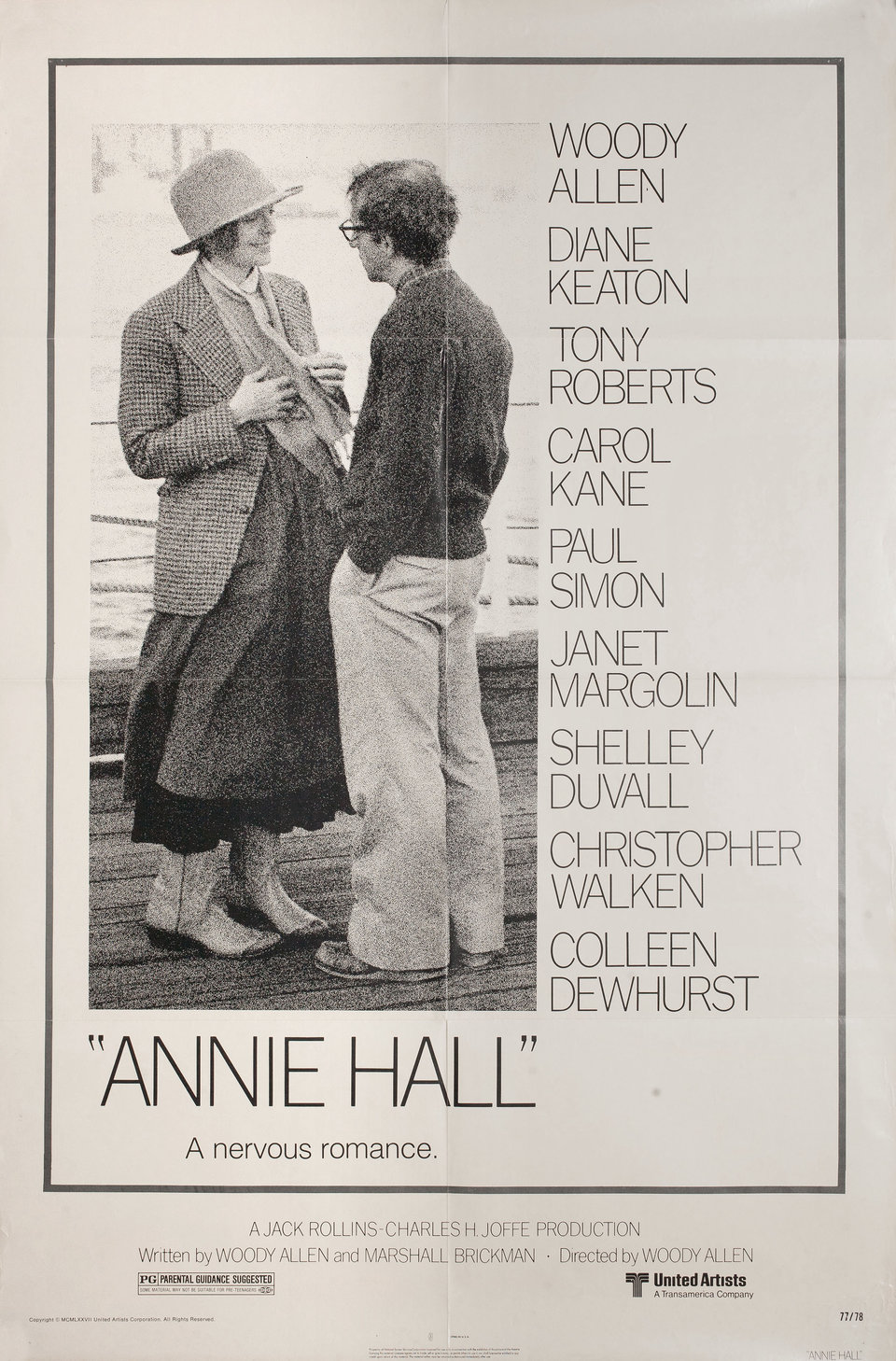 Annie Hall 1977 U.S. One Sheet Poster
