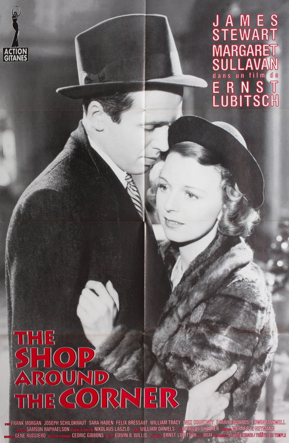 The Shop Around the Corner Original R1990s French Half Grande Movie Poster