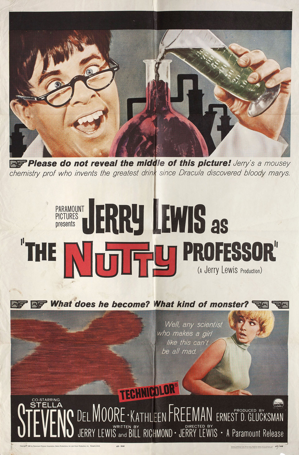 The Nutty Professor 1963 U.S. One Sheet Poster