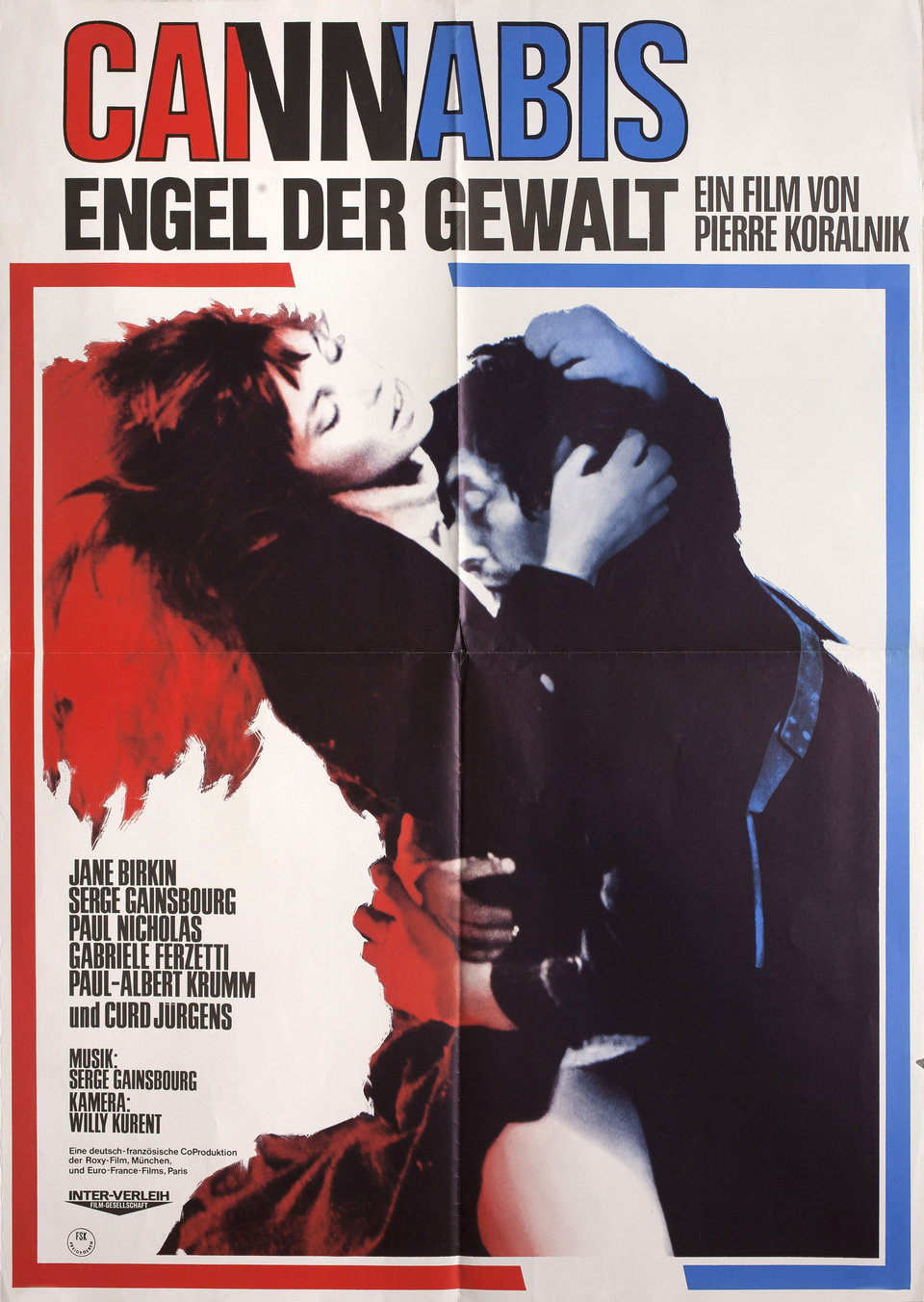 Cannabis Original 1971 German A1 Movie Poster