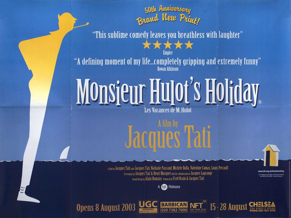 Mr. Hulot's Holiday Original R2003 British Quad Movie Poster