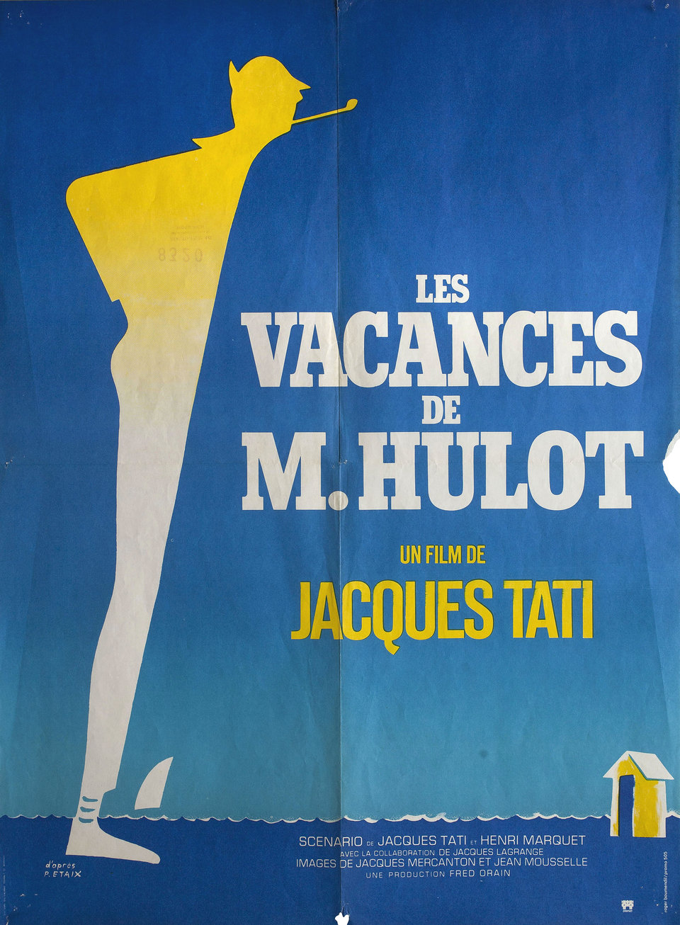 Mr. Hulot's Holiday Original R1960s French Moyenne Movie Poster
