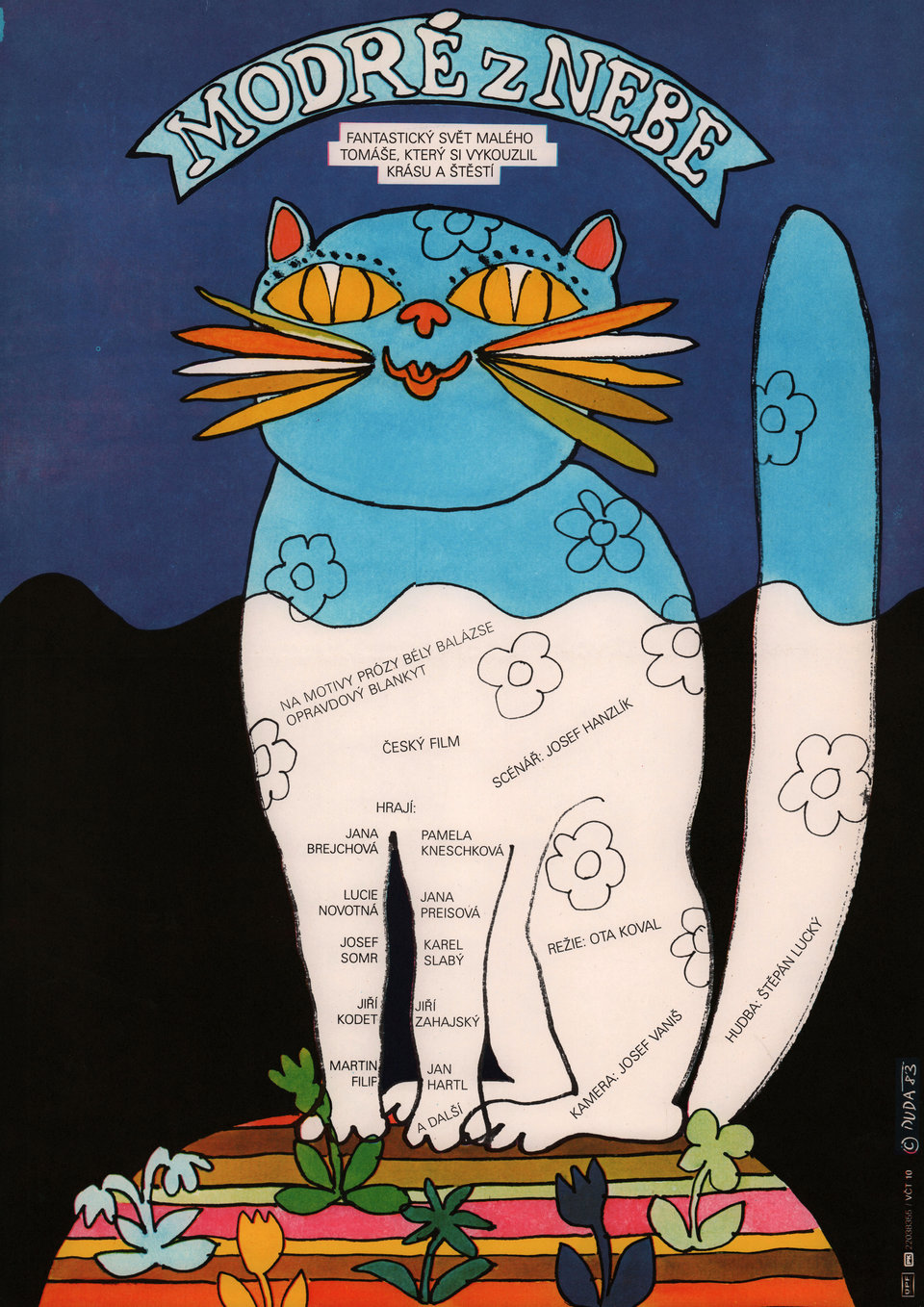 Modre z nebe Original 1983 Czech A3 Movie Poster