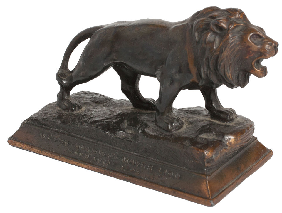 Metro-Goldwyn Mayer Lion: Your Lucky Star Original 1930s U.S. Statuette