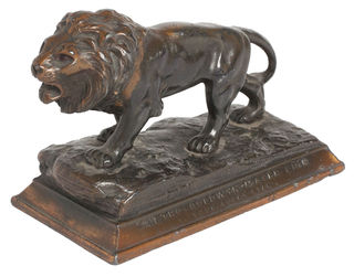 Metro-Goldwyn Mayer Lion: Your Lucky Star Original 1930s U.S. Statuette Alternate Image