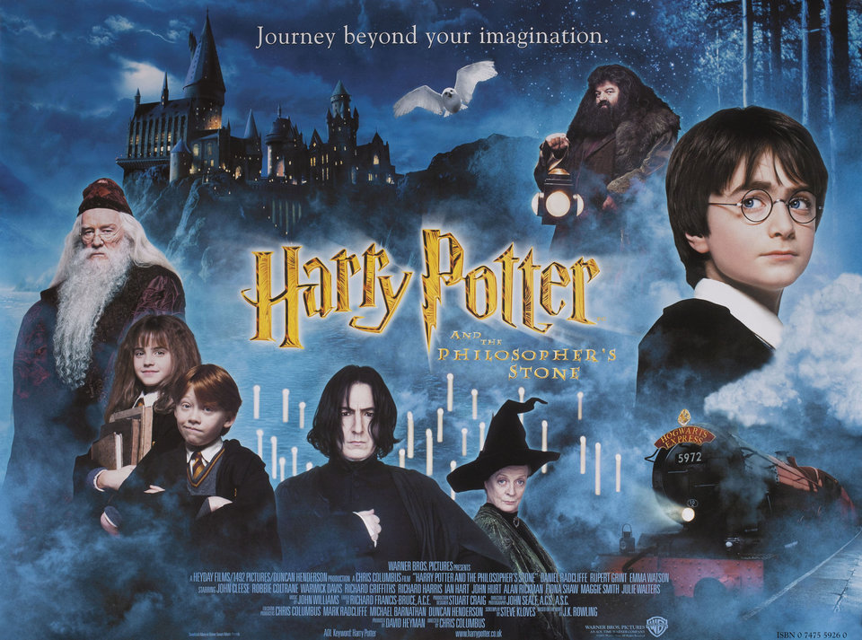 Harry Potter and the Sorcerer's Stone Original 2001 British Quad Movie Poster