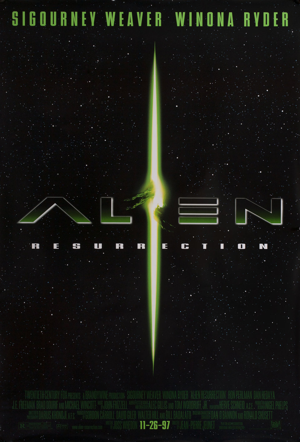 Alien: Resurrection 1997 U.S. One Sheet Poster