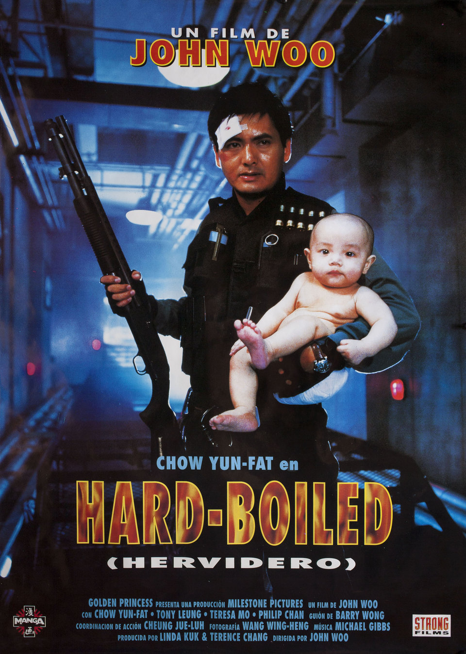 Hard Boiled Original 1992 Spanish B1 Movie Poster