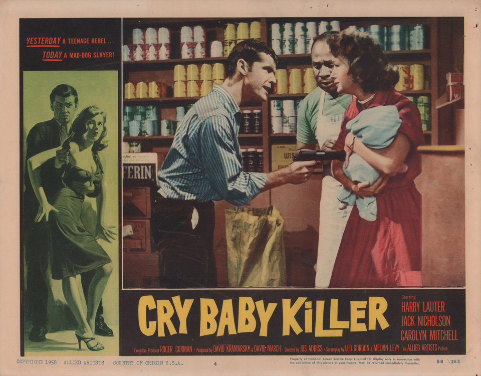 The Cry Baby Killer Original 1958 U.S. Scene Card