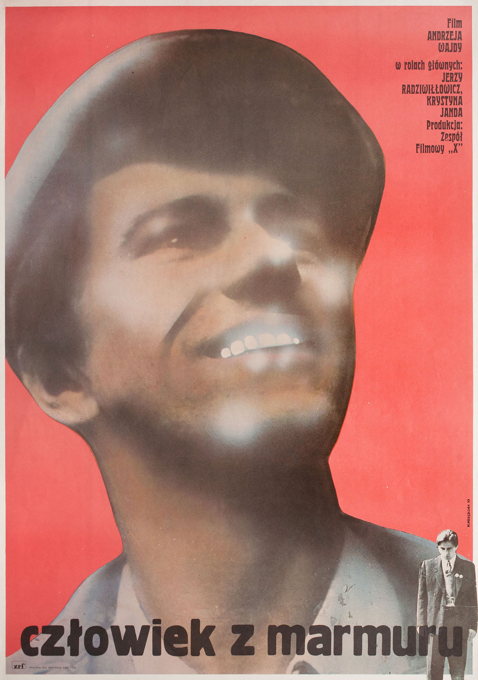 Man of Marble Original 1977 Polish B1 Movie Poster