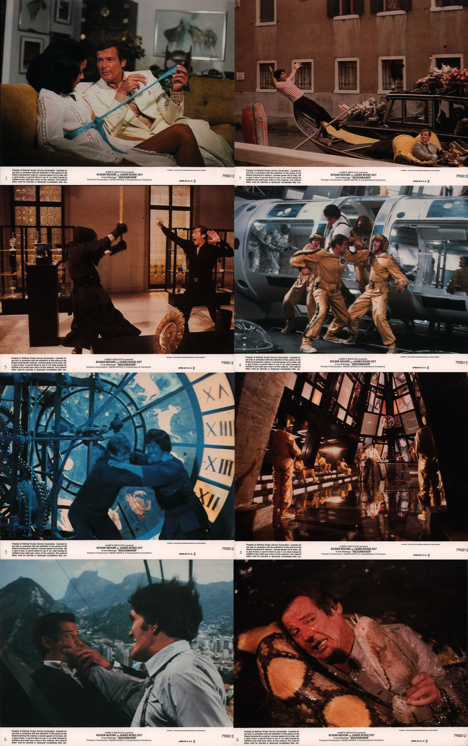 Moonraker Original 1979 U.S. Color Photo Set