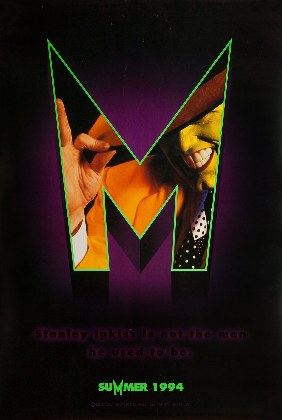 The Mask Original 1994 U.S. One Sheet Movie Poster