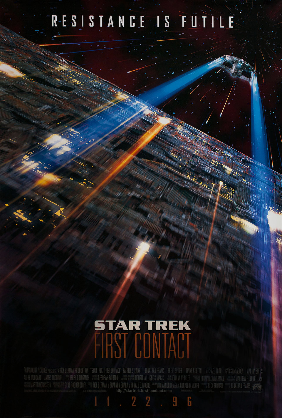 Star Trek: First Contact Original 1996 U.S. One Sheet Movie Poster