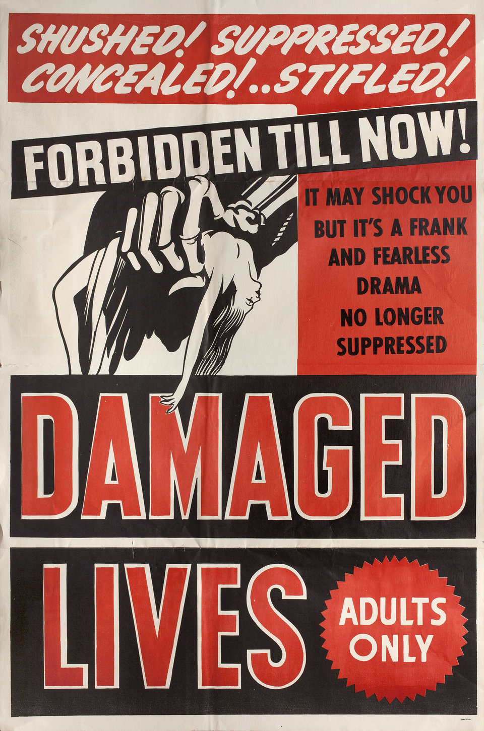 Damaged Lives Original R1940s U.S. One Sheet Movie Poster