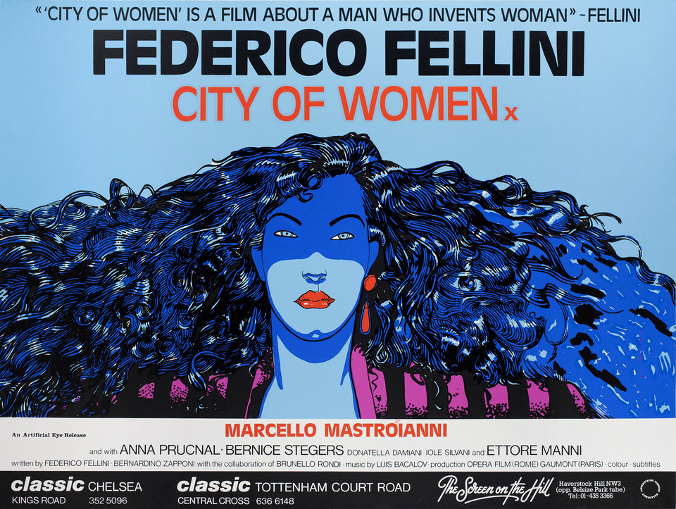 City of Women Original 1980 British Quad Movie Poster