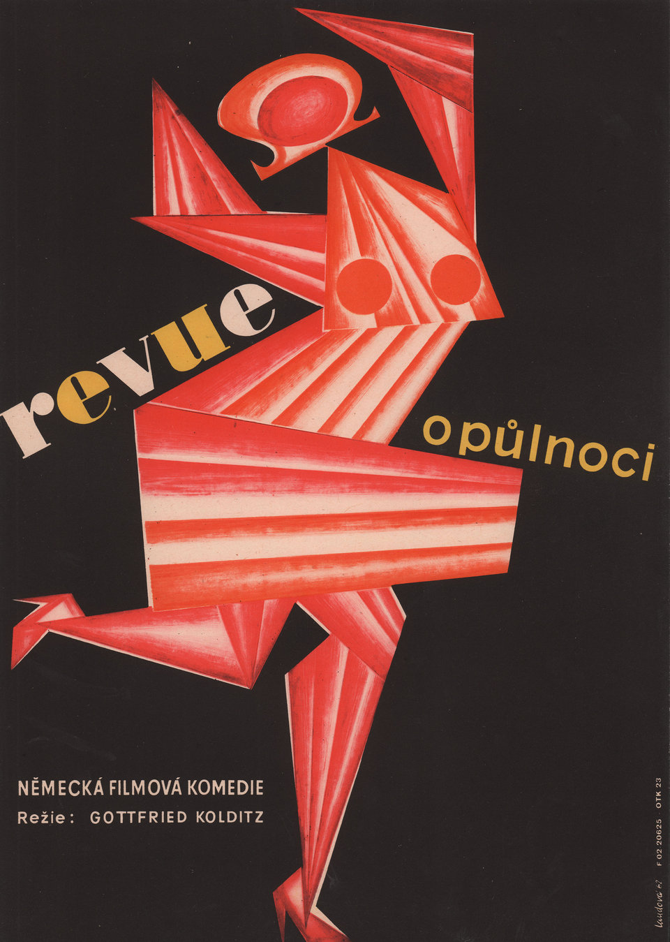 Midnight Revue Original 1962 Czech A3 Movie Poster