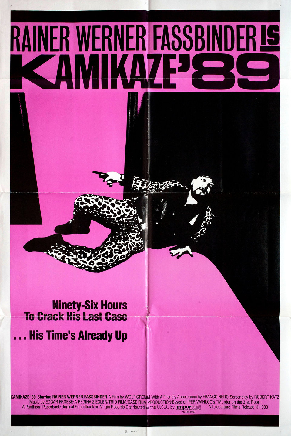 Kamikaze 1989 Original 1983 U.S. One Sheet Movie Poster