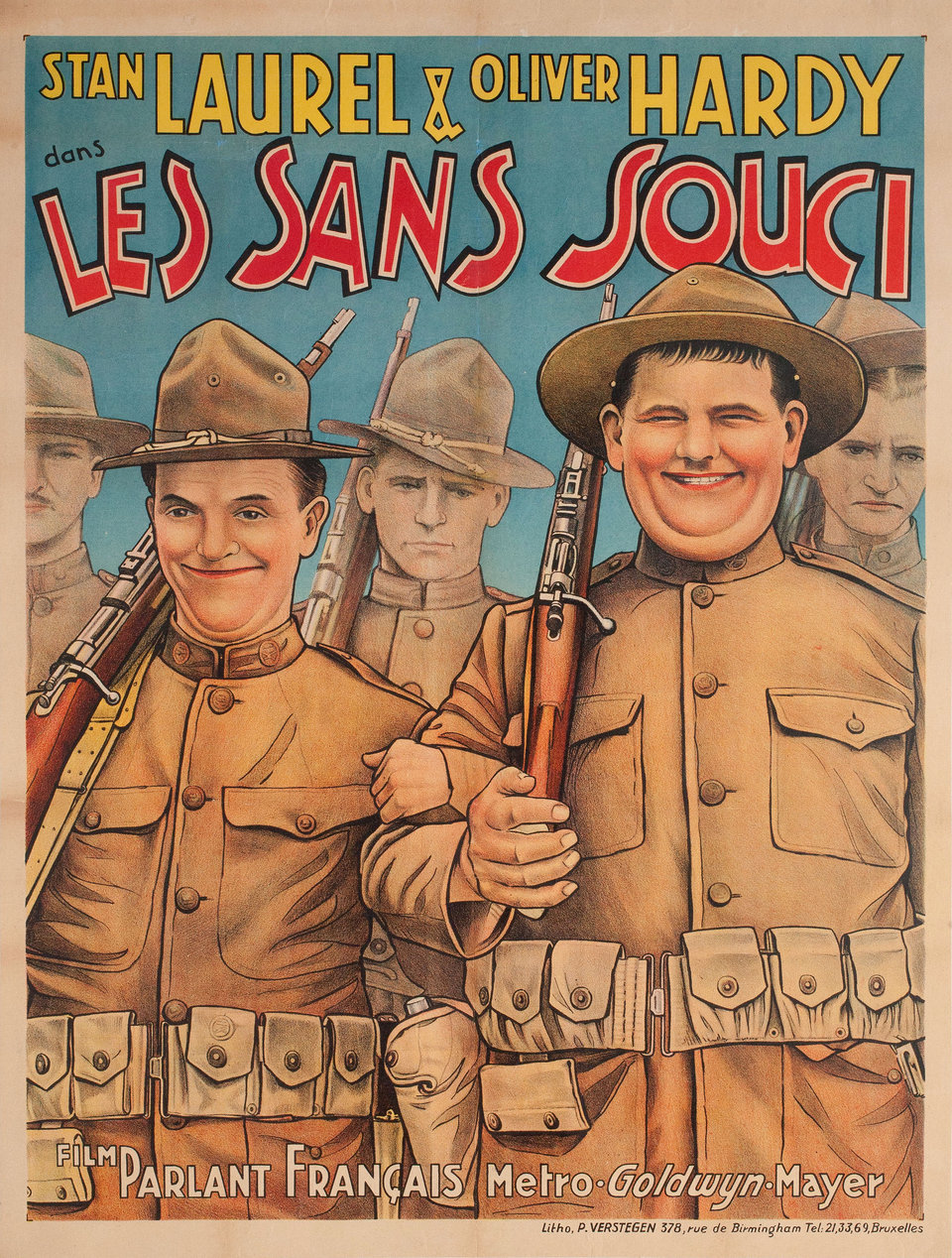 Pack Up Your Troubles Original 1932 Belgian A1 Movie Poster