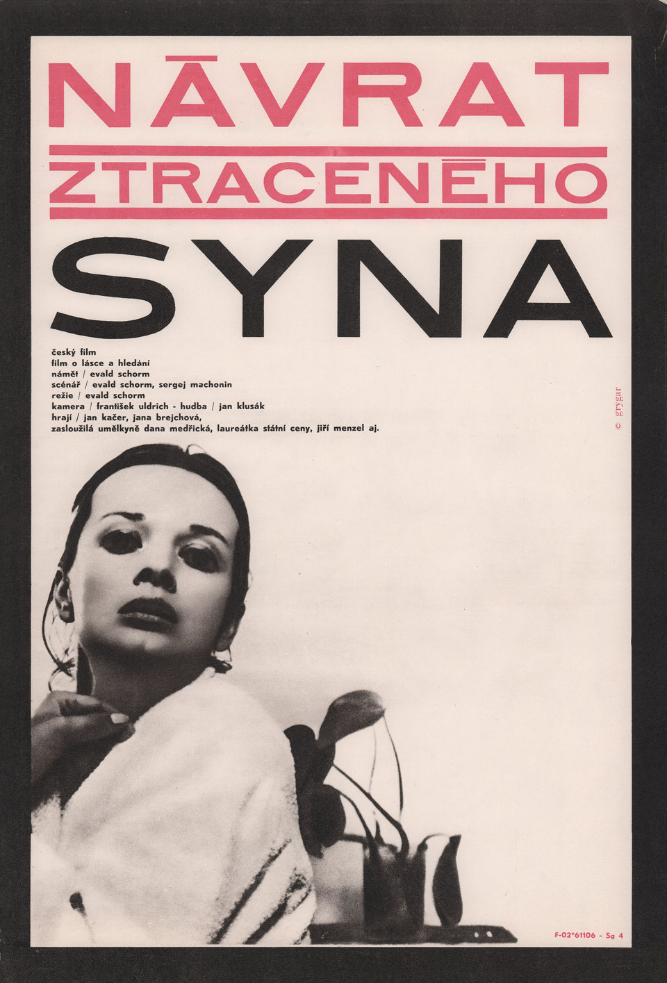 The Return of the Prodigal Son Original 1967 Czech A3 Movie Poster