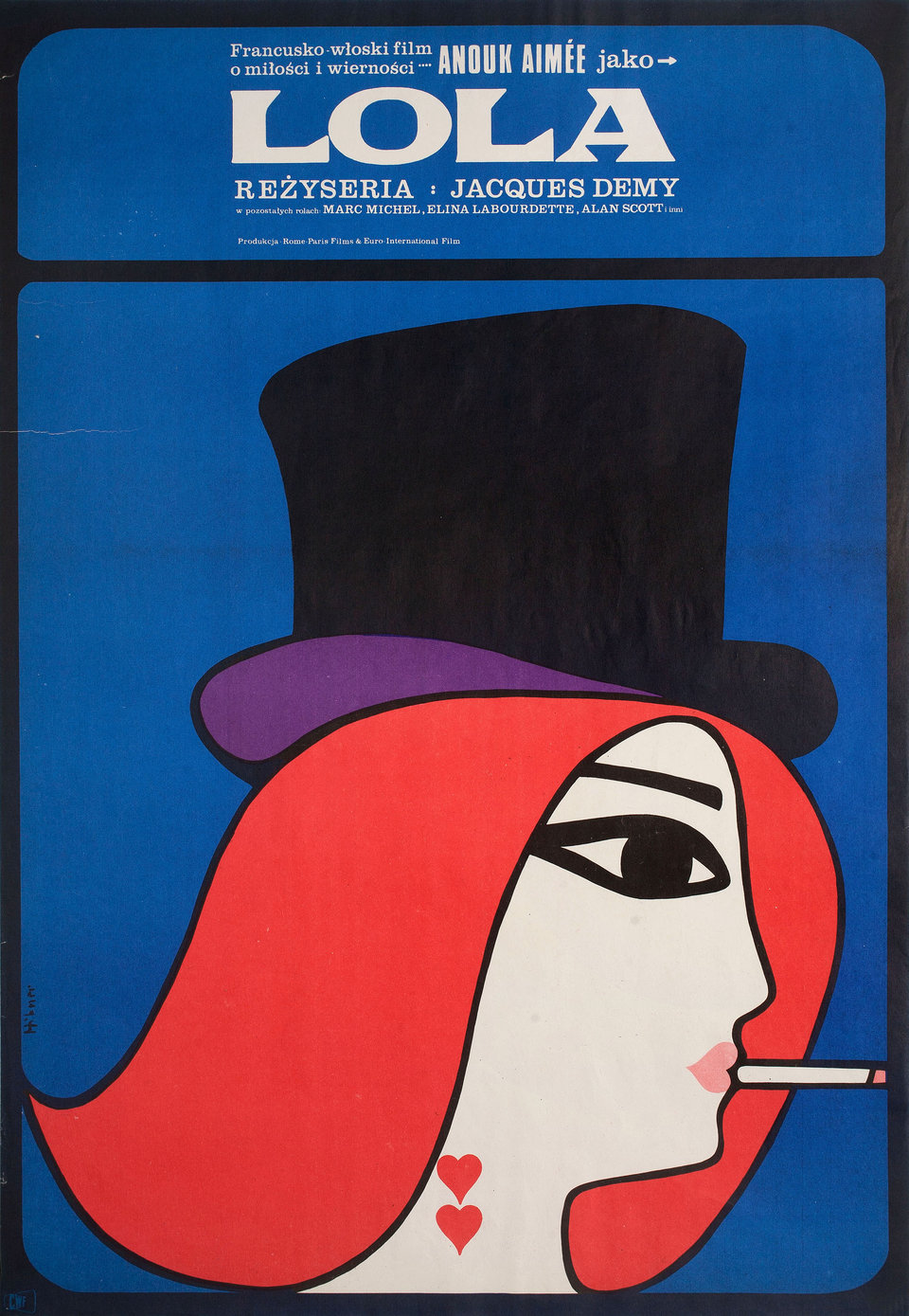 Lola Original 1961 Polish A1 Movie Poster