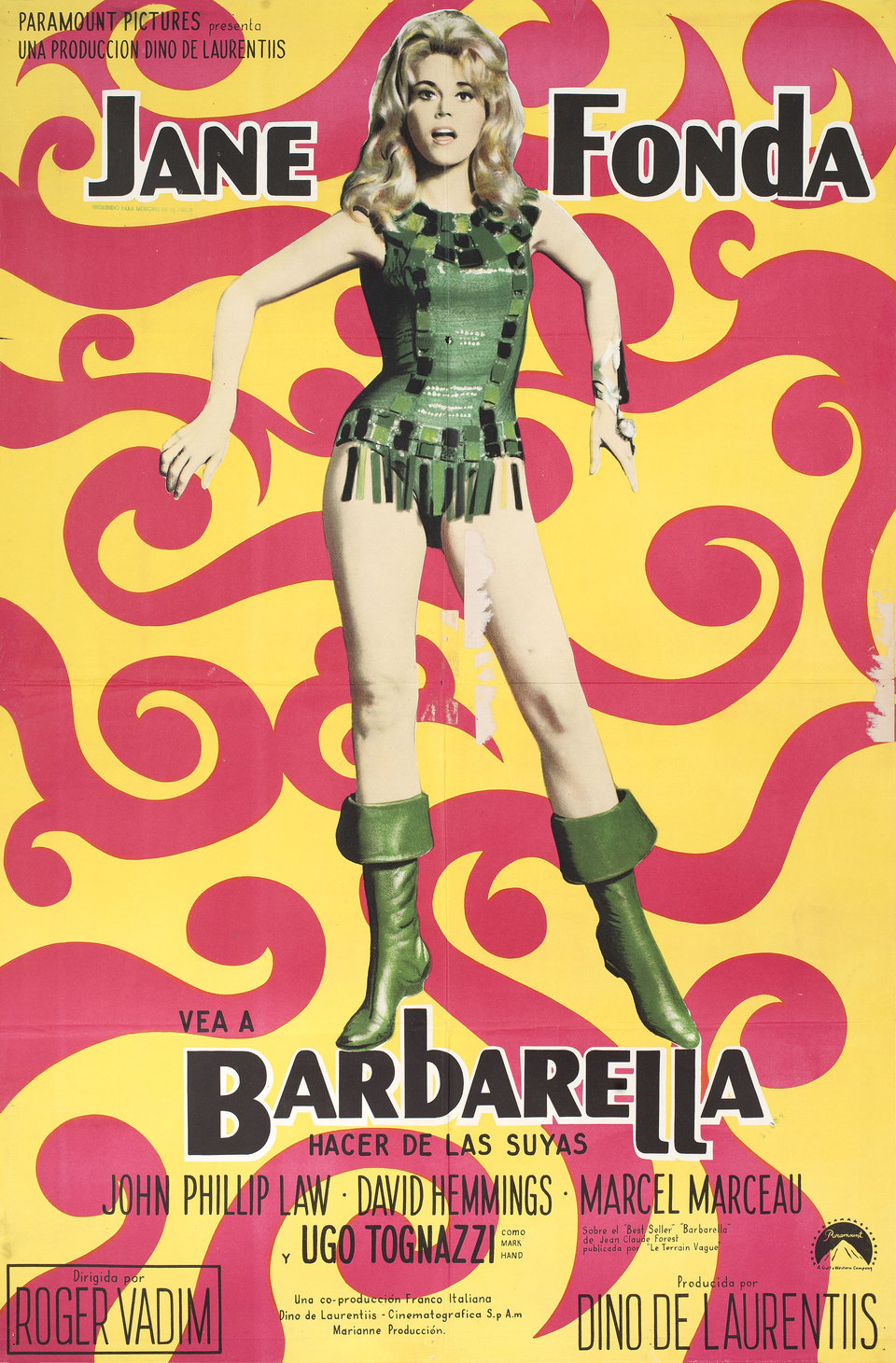 Barbarella Original 1968 Argentine Movie Poster