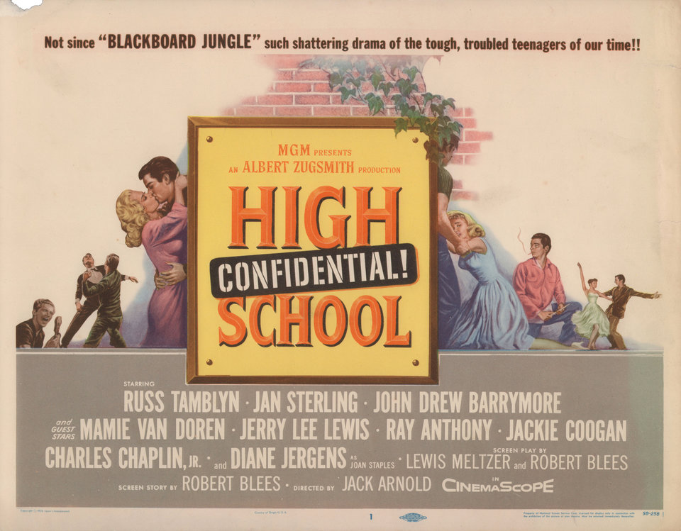 High School Confidential! Original 1958 U.S. Title Card