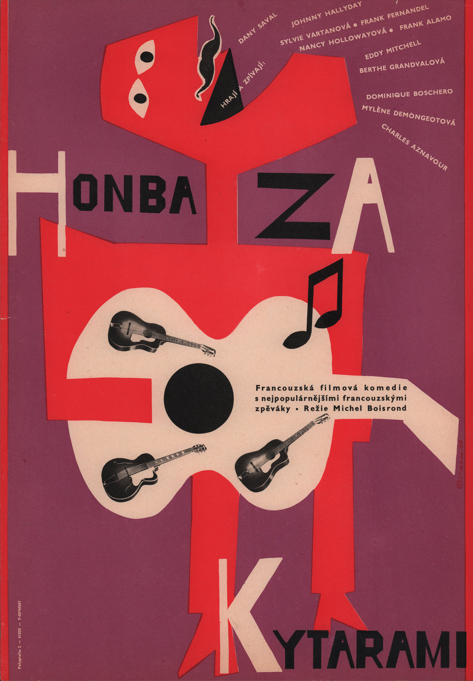 Cherchez l'idole Original 1966 Czech A3 Movie Poster