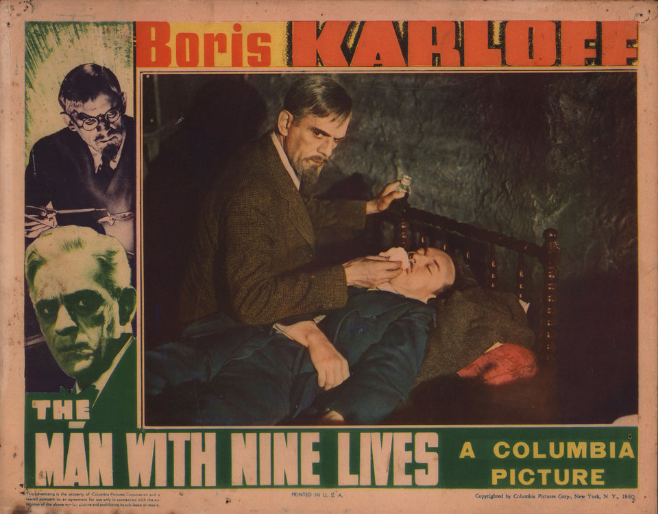 The Man with Nine Lives Original 1946 U.S. Scene Card