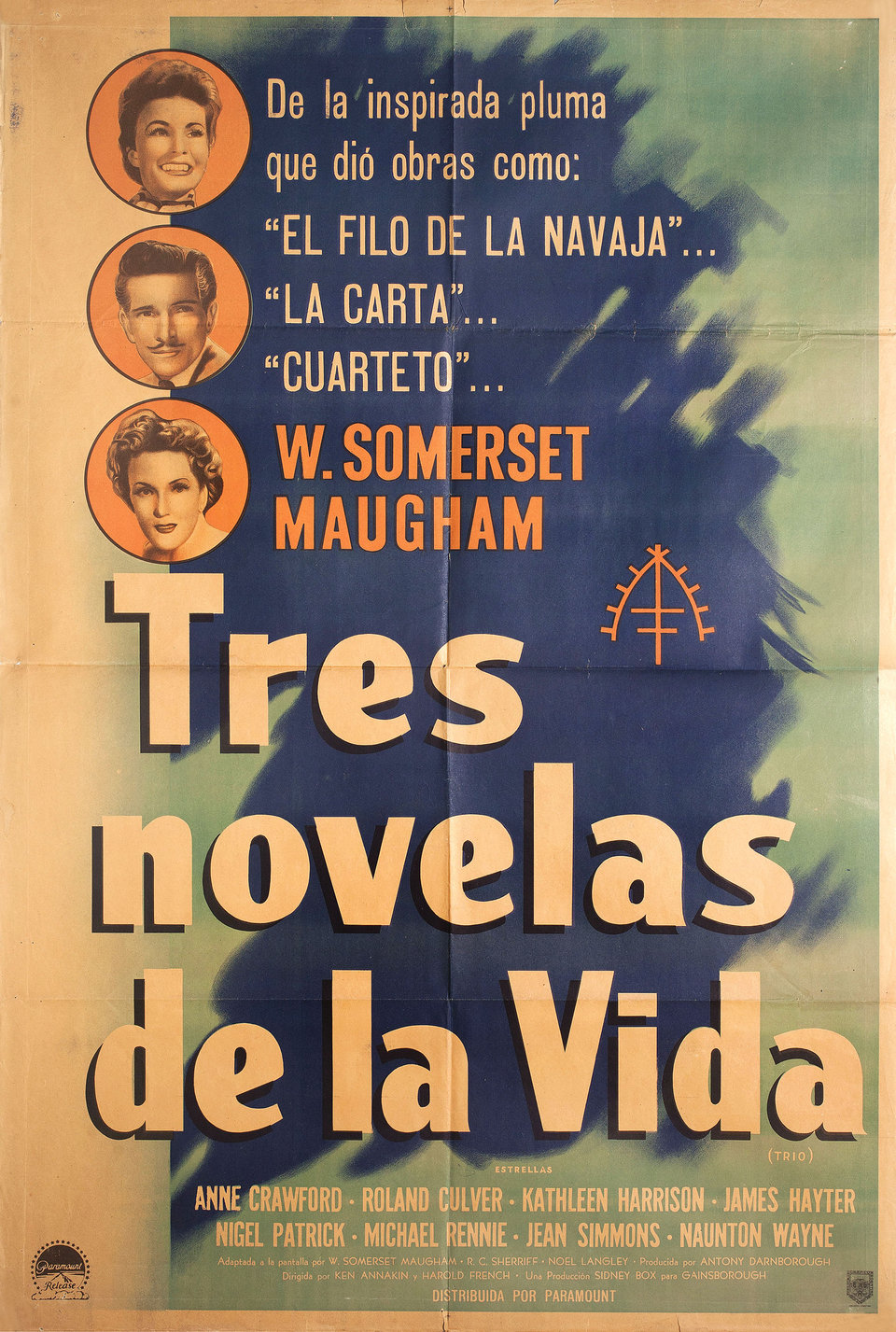 Trio Original 1950 Argentine Movie Poster
