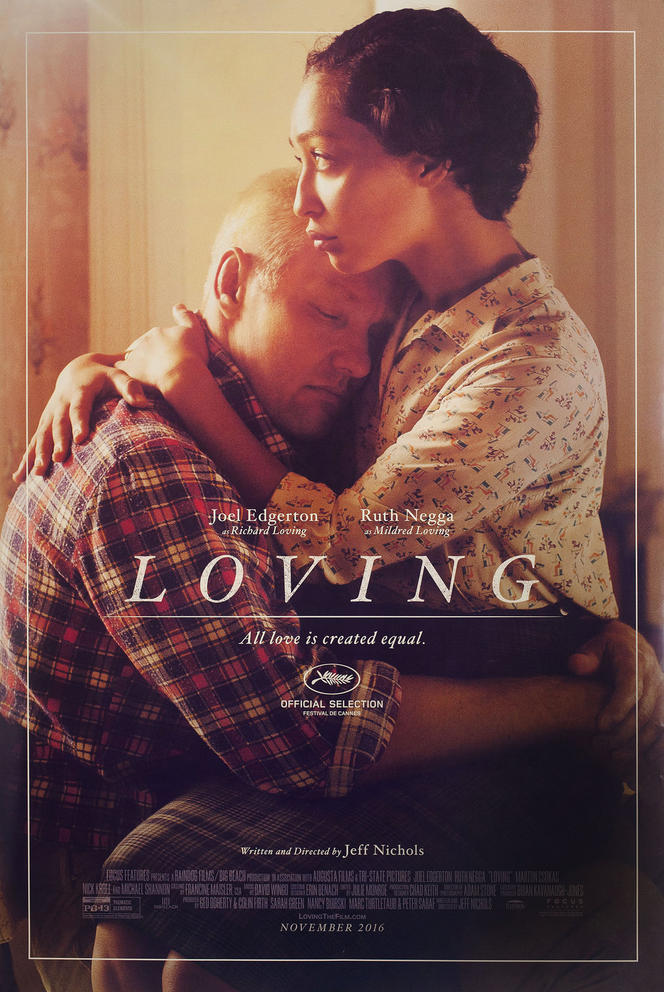 Loving Original 2016 U.S. One Sheet Movie Poster
