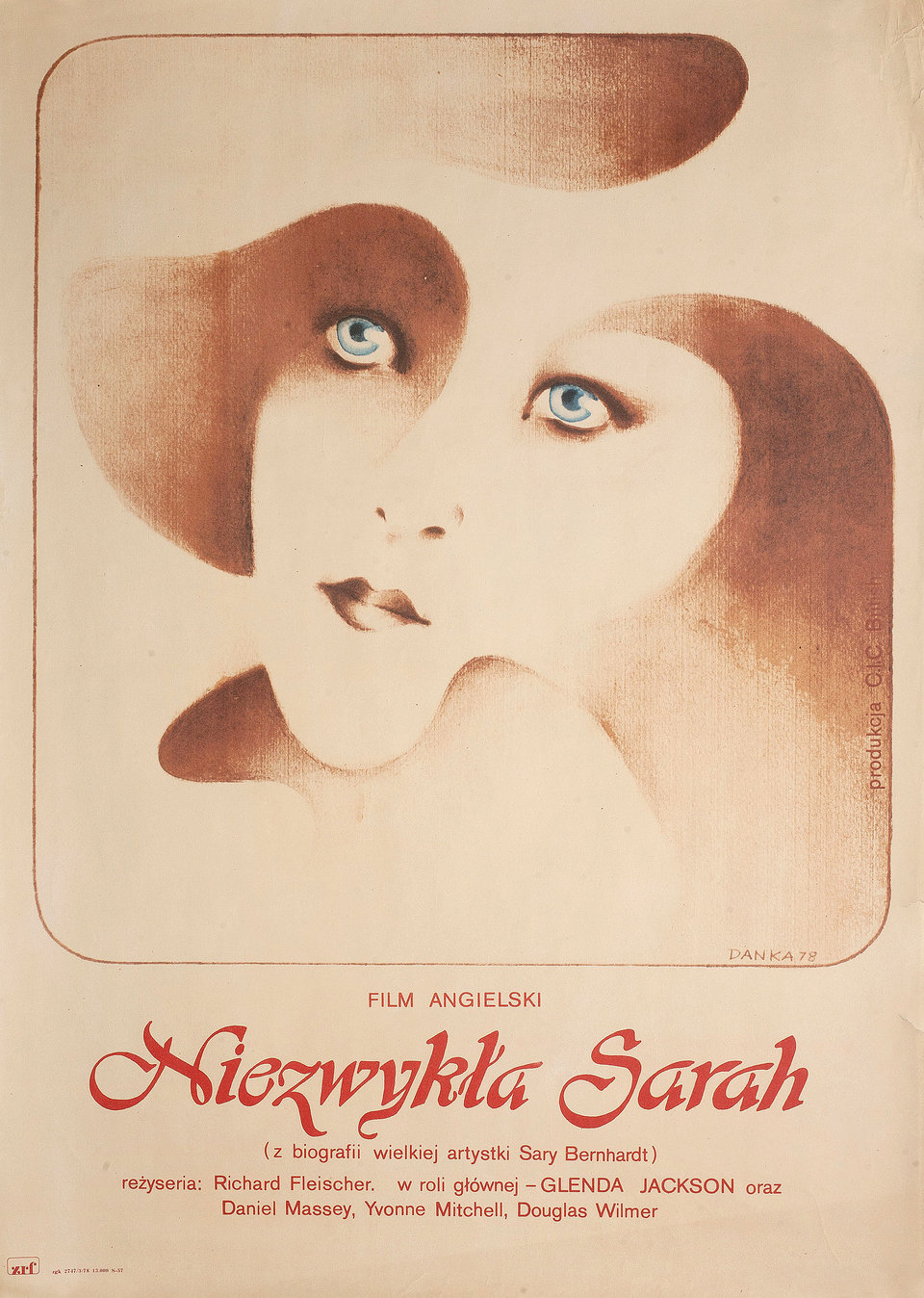 The Incredible Sarah Original 1978 Polish A1 Movie Poster