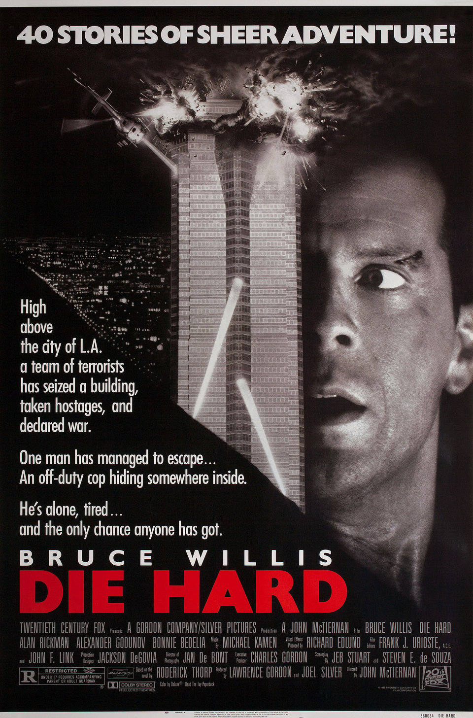 Die Hard Original 1988 U.S. One Sheet Movie Poster