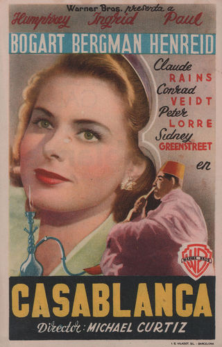Casablanca Original 1947 Spanish Movie Herald Alternate Image